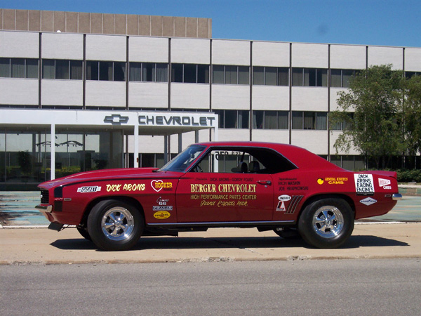 Berger-Arons 1969 SS-427 NHRA Super Stock E-Class  Camaro